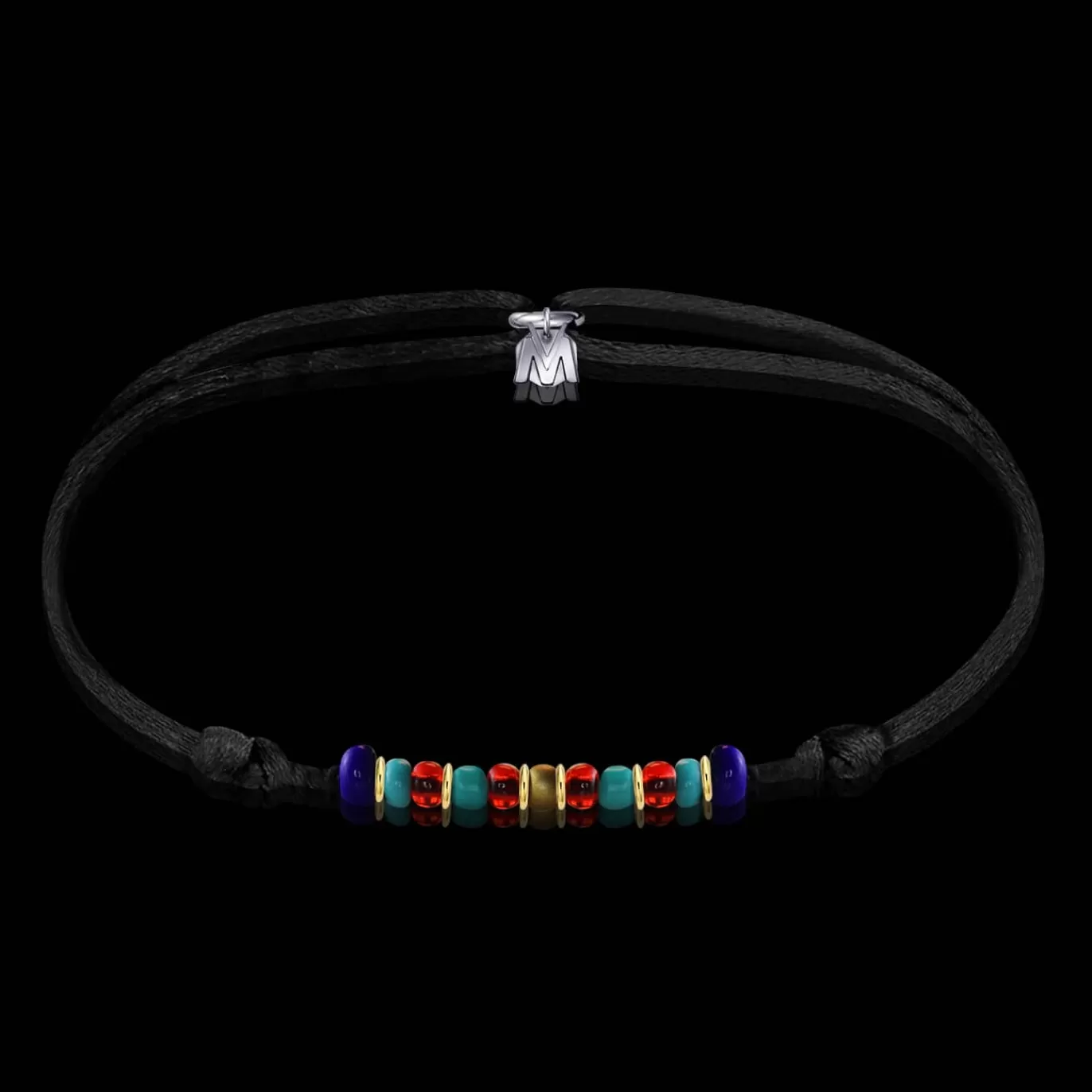 Bracelet Amazone Verre De Murano Sur Cordon-Michaël Vessière Flash Sale
