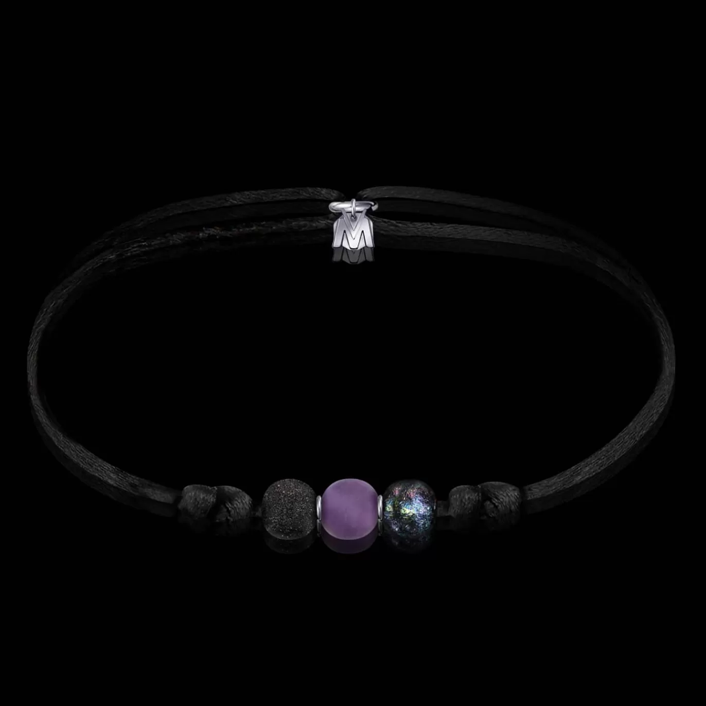 Bracelet Amethyste + Verre Made In France-Michaël Vessière Sale