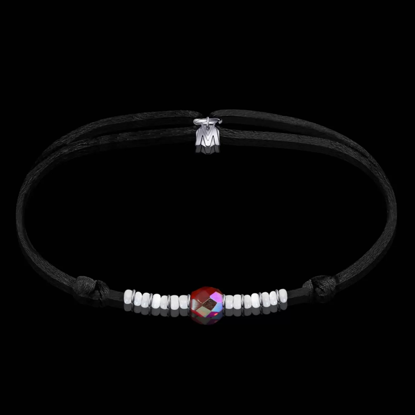 Bracelet Amitie Amour Cristal Rouge-Michaël Vessière Hot