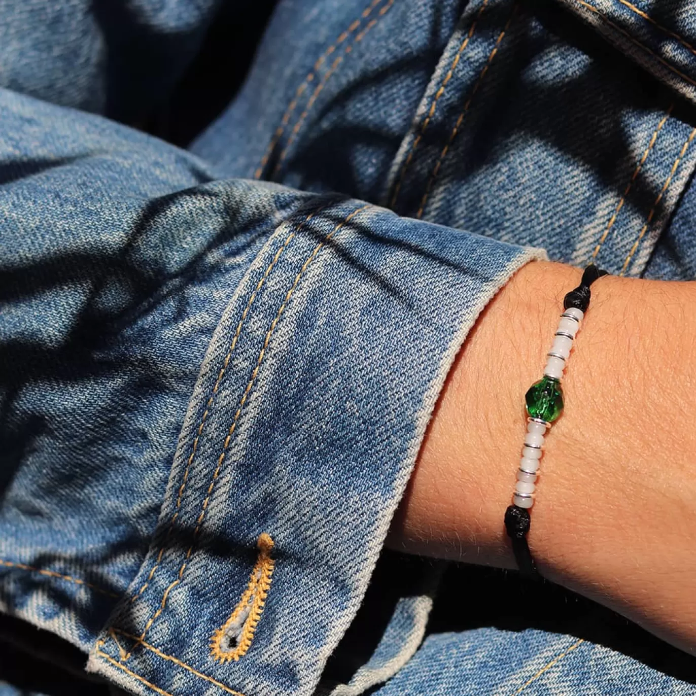 Bracelet Amitie Espoir Cristal Vert-Michaël Vessière Online