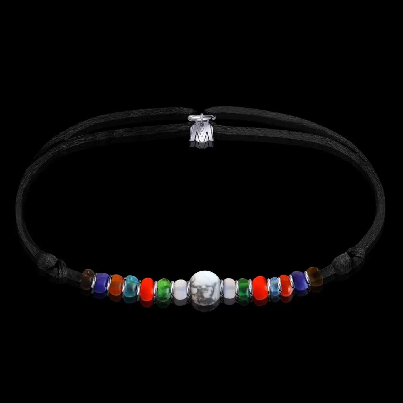 Bracelet Arlequin Howlite-Michaël Vessière Flash Sale