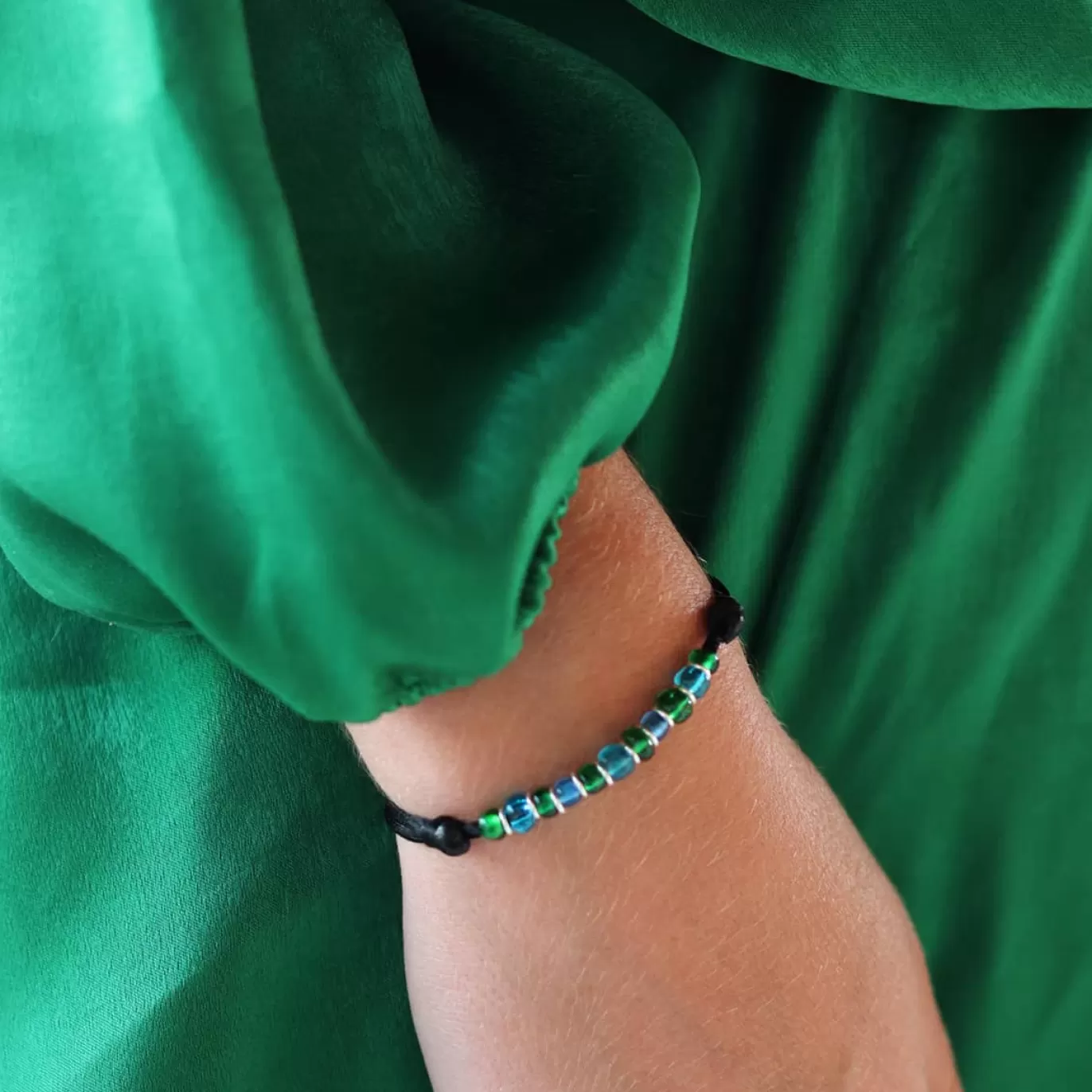 Bracelet Atlantide Verre De Murano Sur Cordon-Michaël Vessière Online