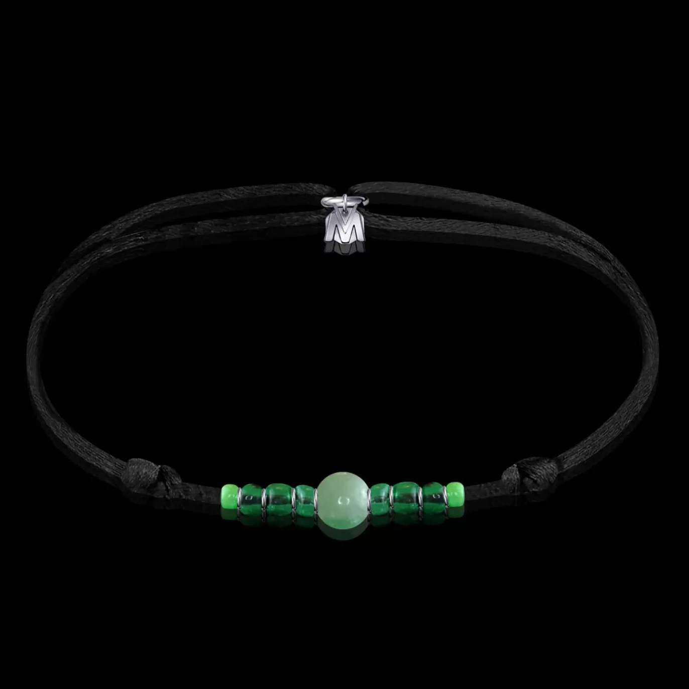 Bracelet Aventurine + Verre De Murano-Michaël Vessière Flash Sale