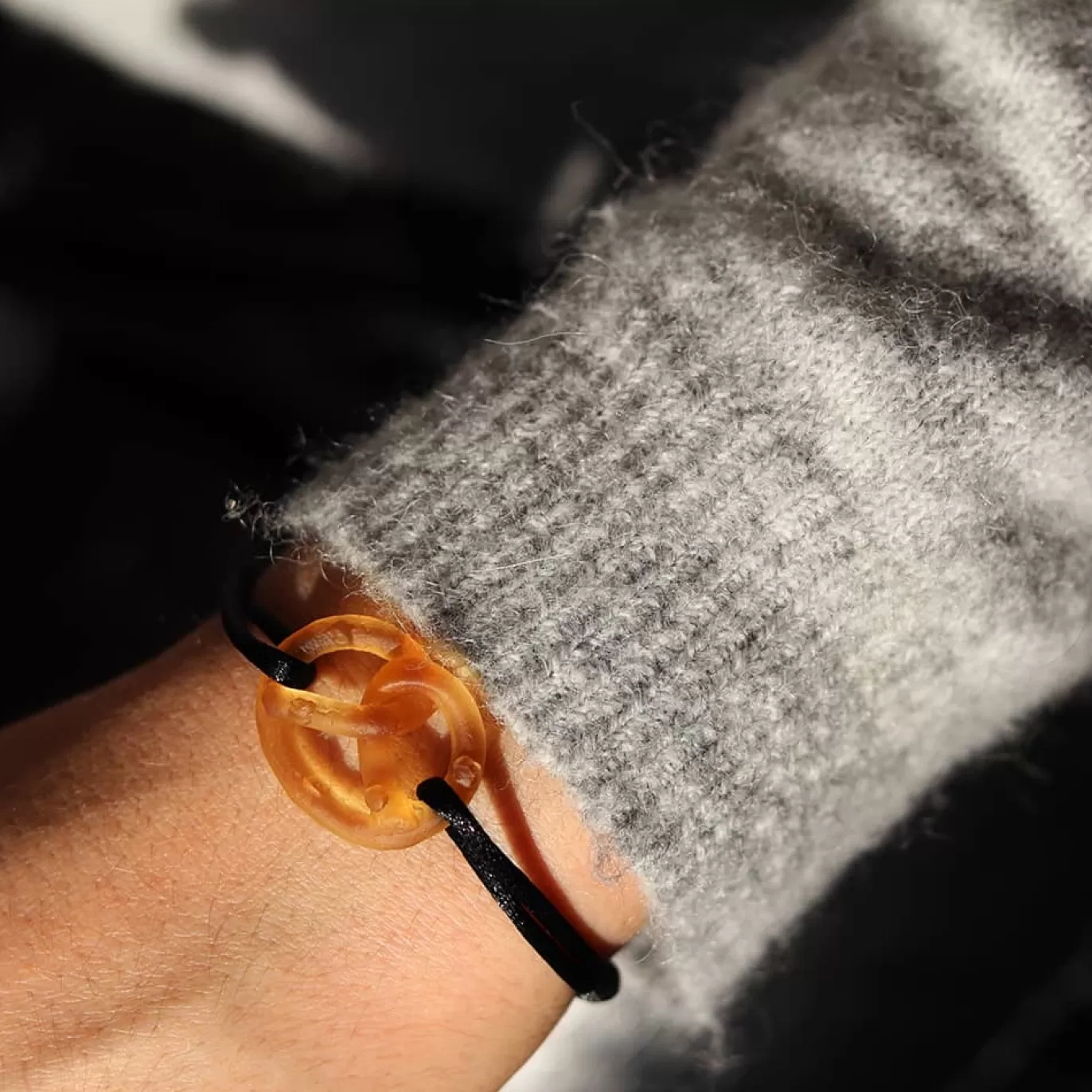 Bracelet Bretzel Ambre Pate De Cristal-Michaël Vessière Online