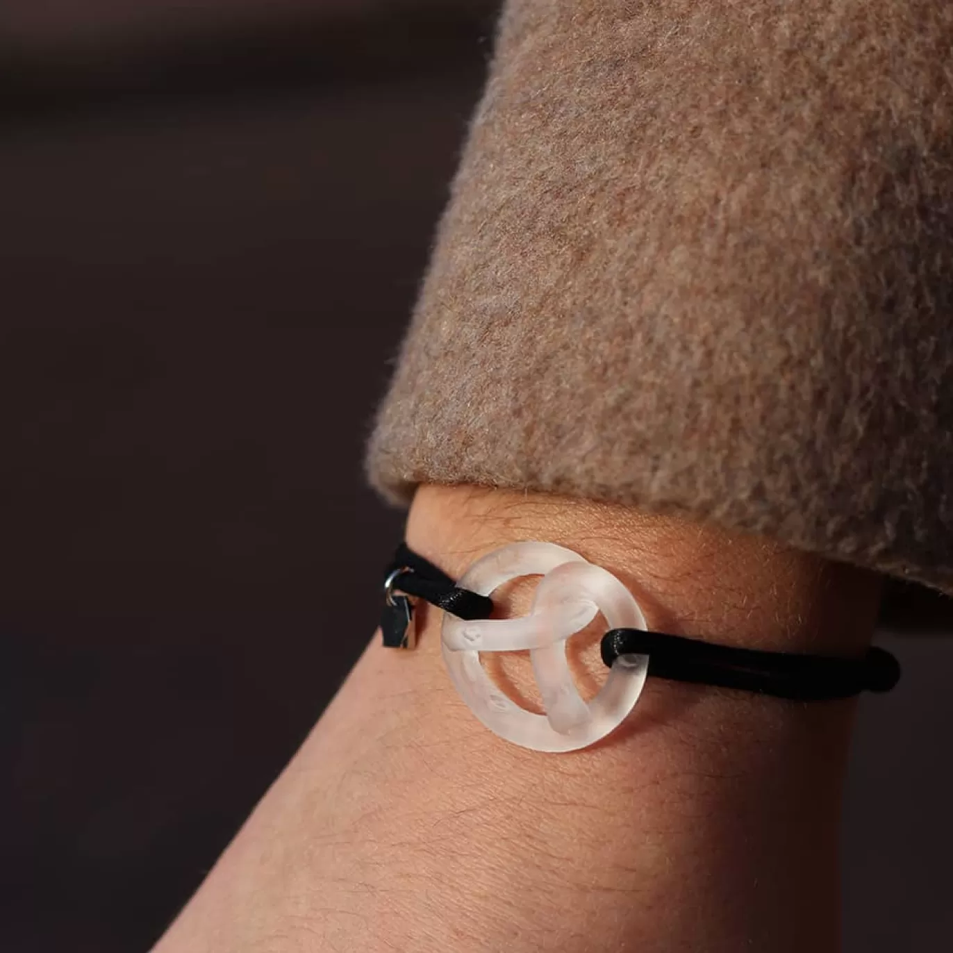 Bracelet Bretzel Incolore Pate De Cristal-Michaël Vessière Best Sale