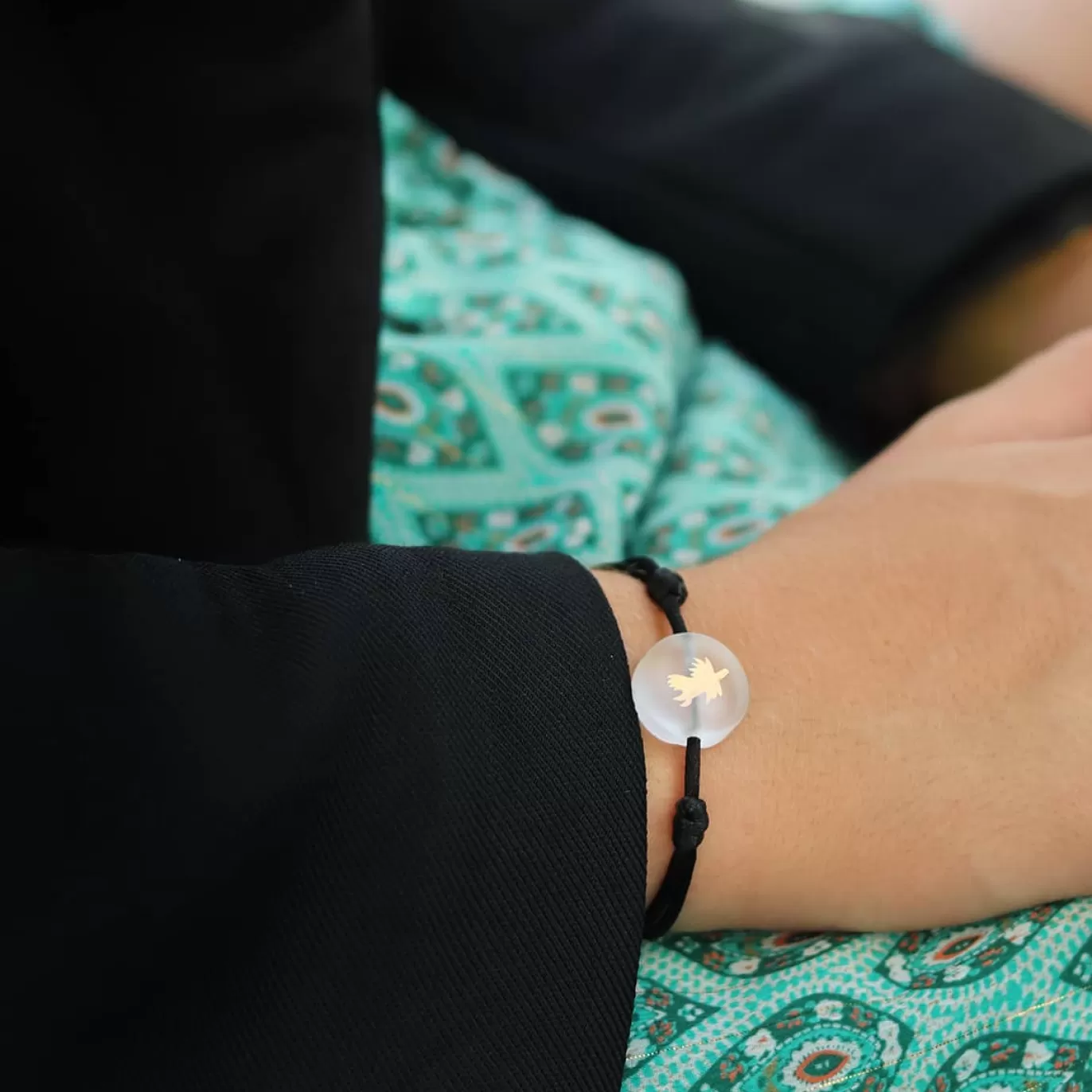 Bracelet Chardon Lorrain Incolore Sur Cordon-Michaël Vessière Store