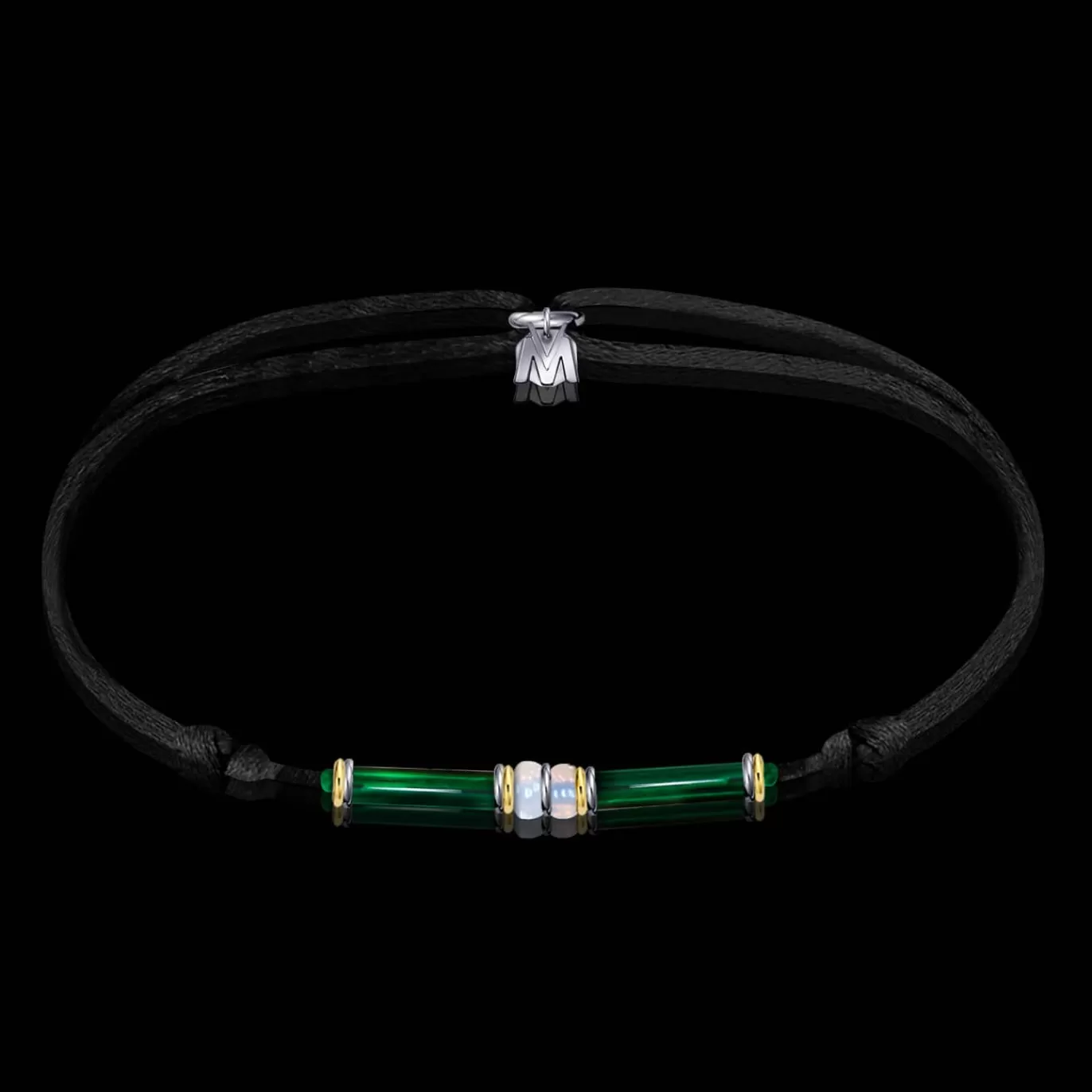 Bracelet Cleopatre Verre De Murano Sur Cordon-Michaël Vessière Clearance
