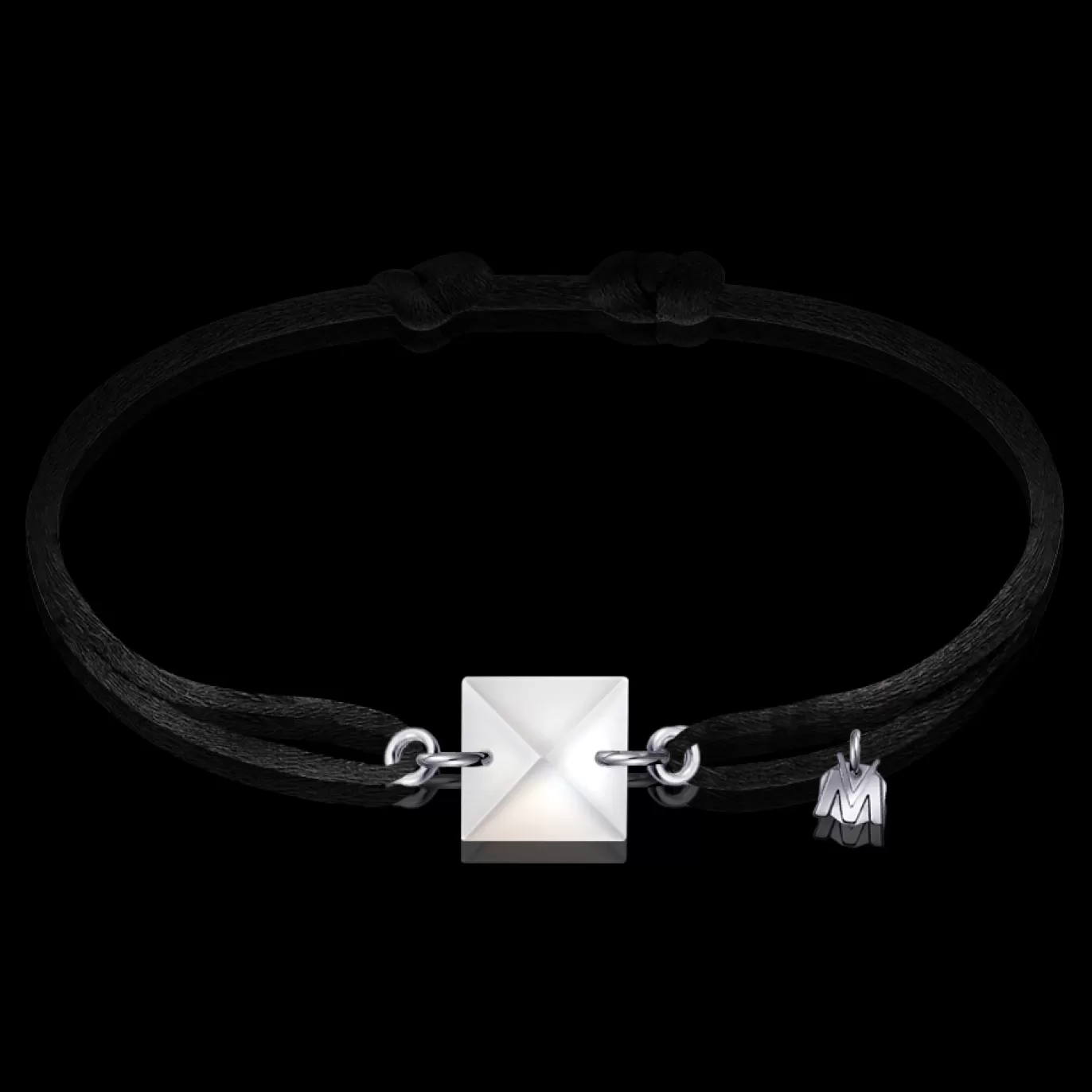 Bracelet Cristal Iceberg Sur Cordon - 50 Ex-Michaël Vessière Clearance