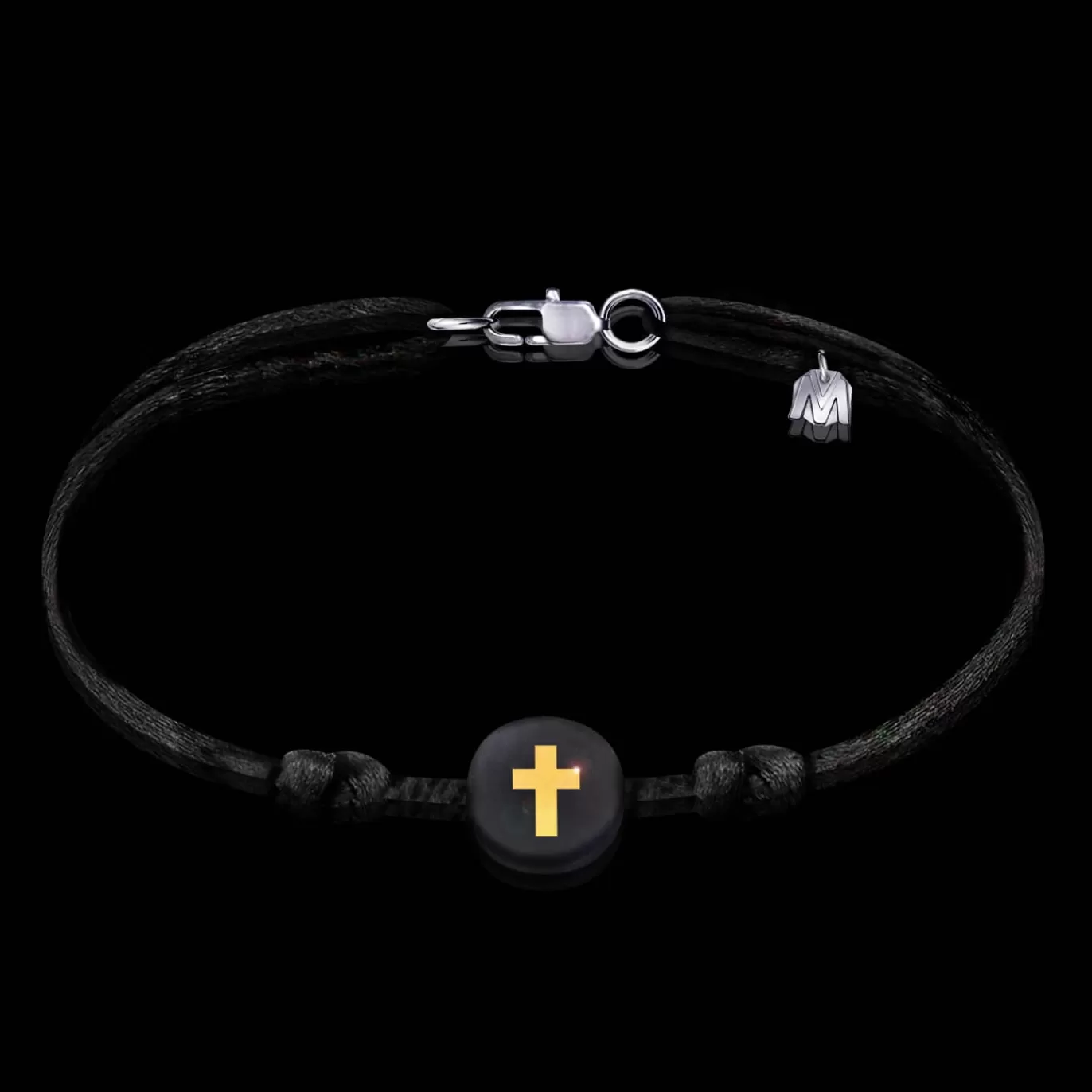 Bracelet Croix Chretienne Sur Cordon-Michaël Vessière Cheap