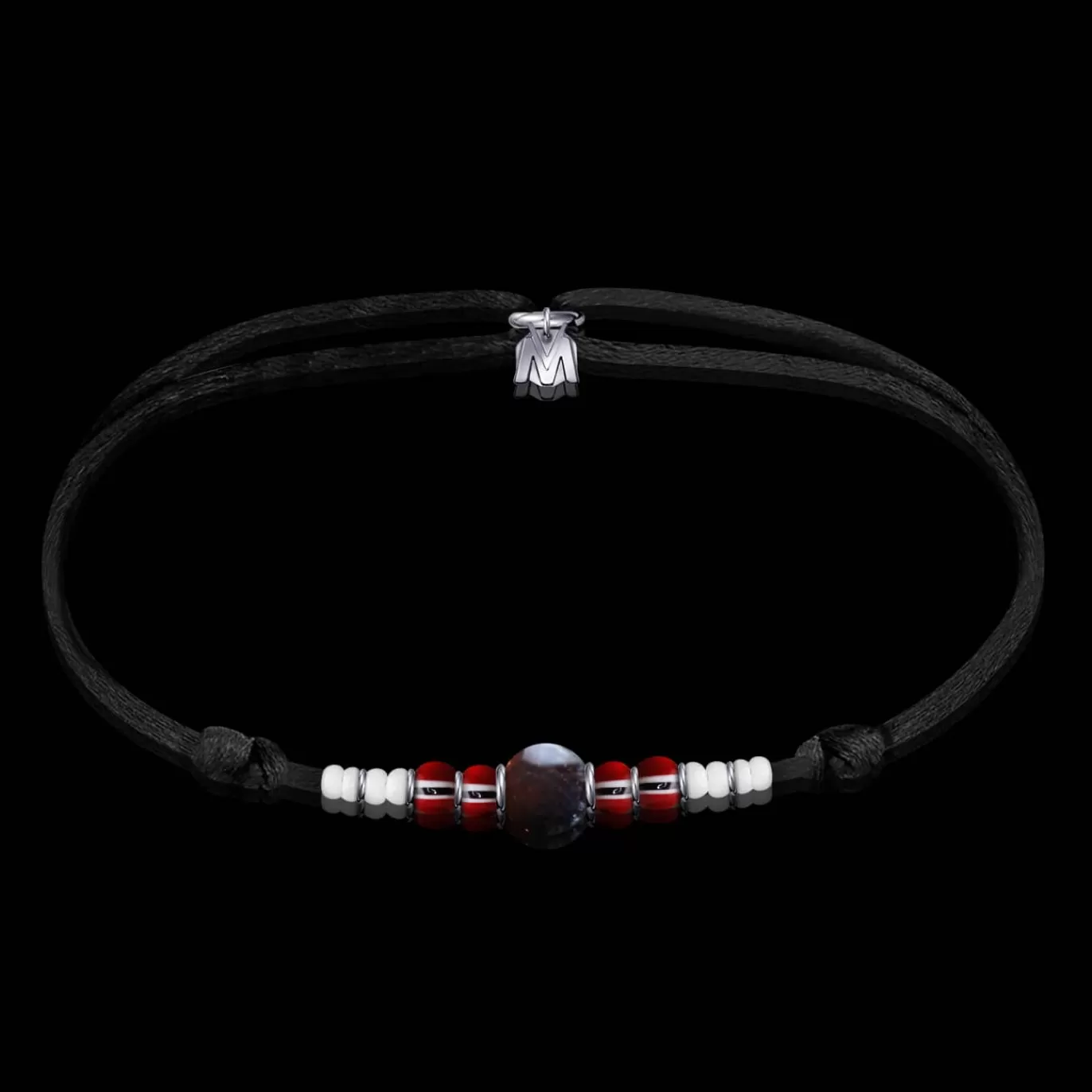 Bracelet D'Amour Grenat Sur Cordon-Michaël Vessière Online