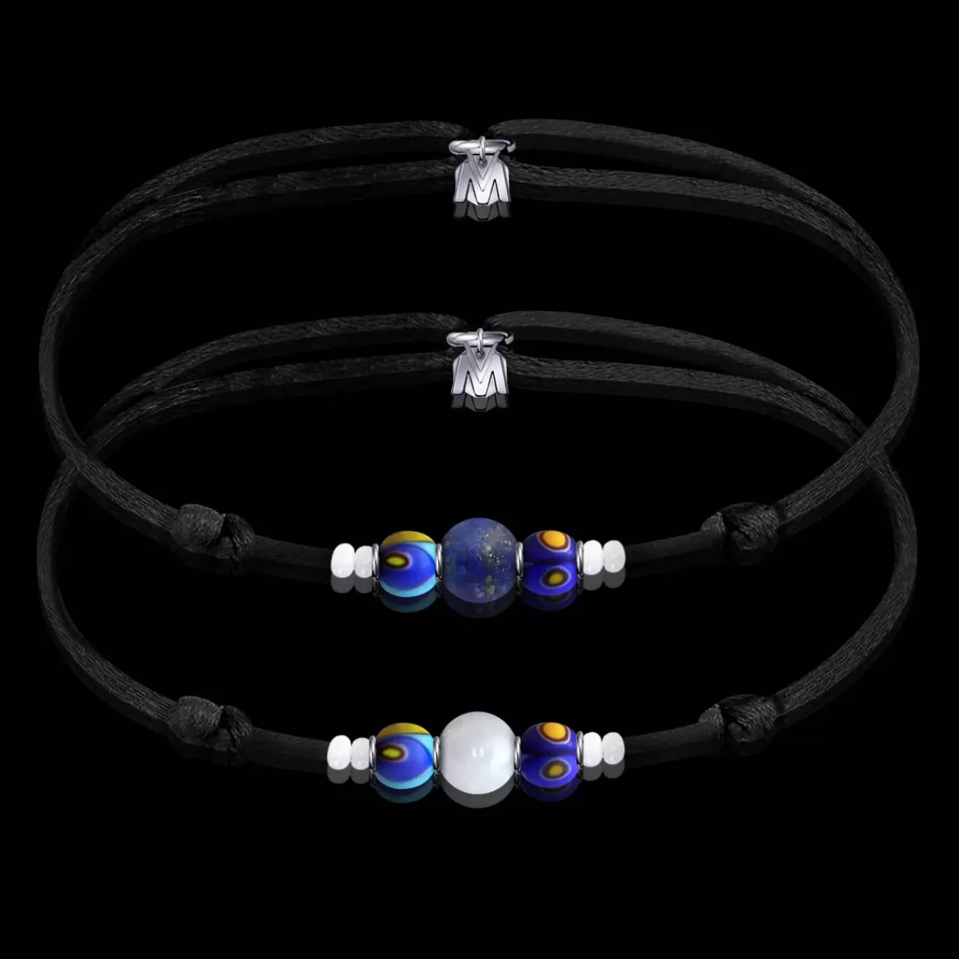 Bracelet De Couple Coachella Lapis + Aigue-Marine-Michaël Vessière Shop