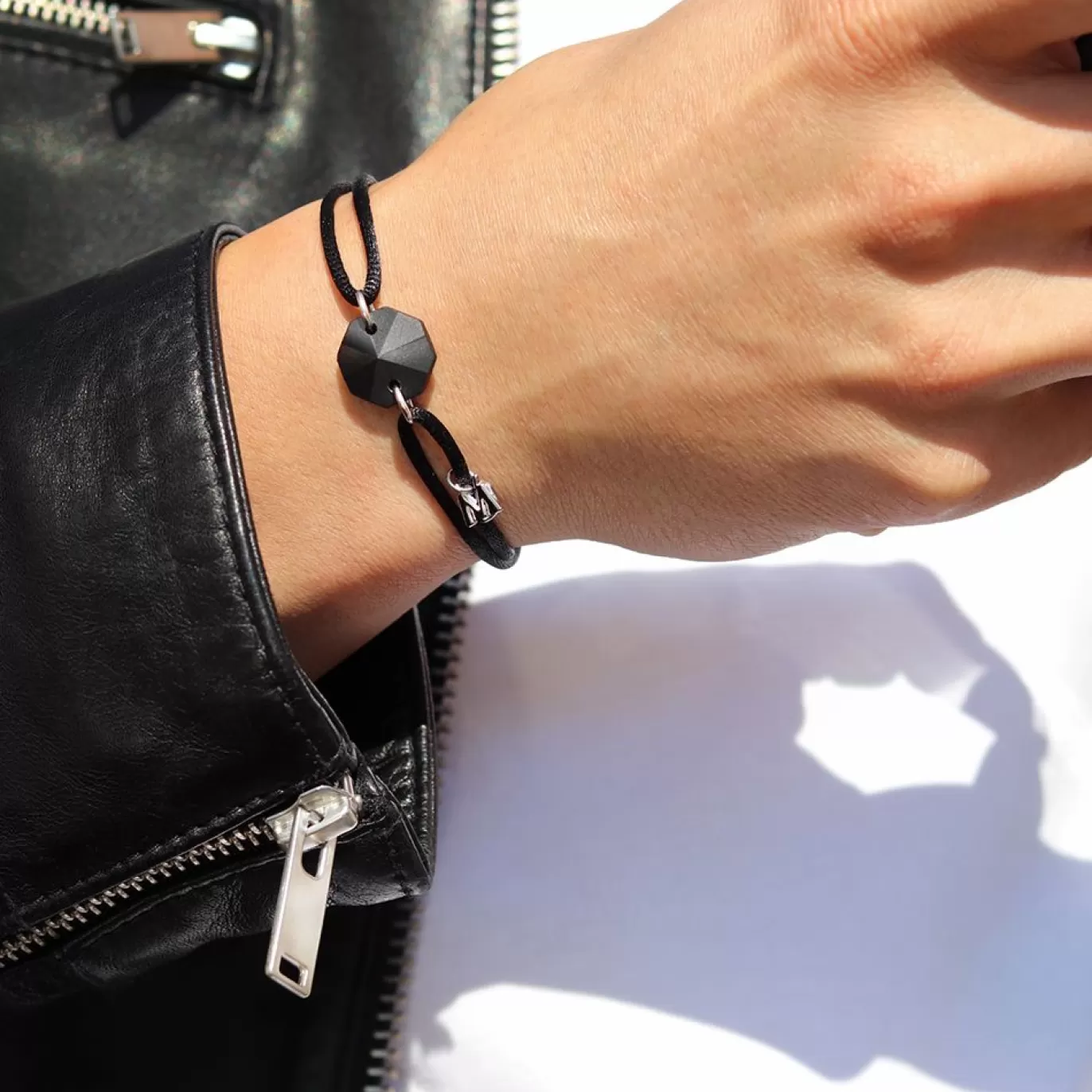 Bracelet Duo Rock En Cristal - Le Clair Et Le Noir-Michaël Vessière Best Sale