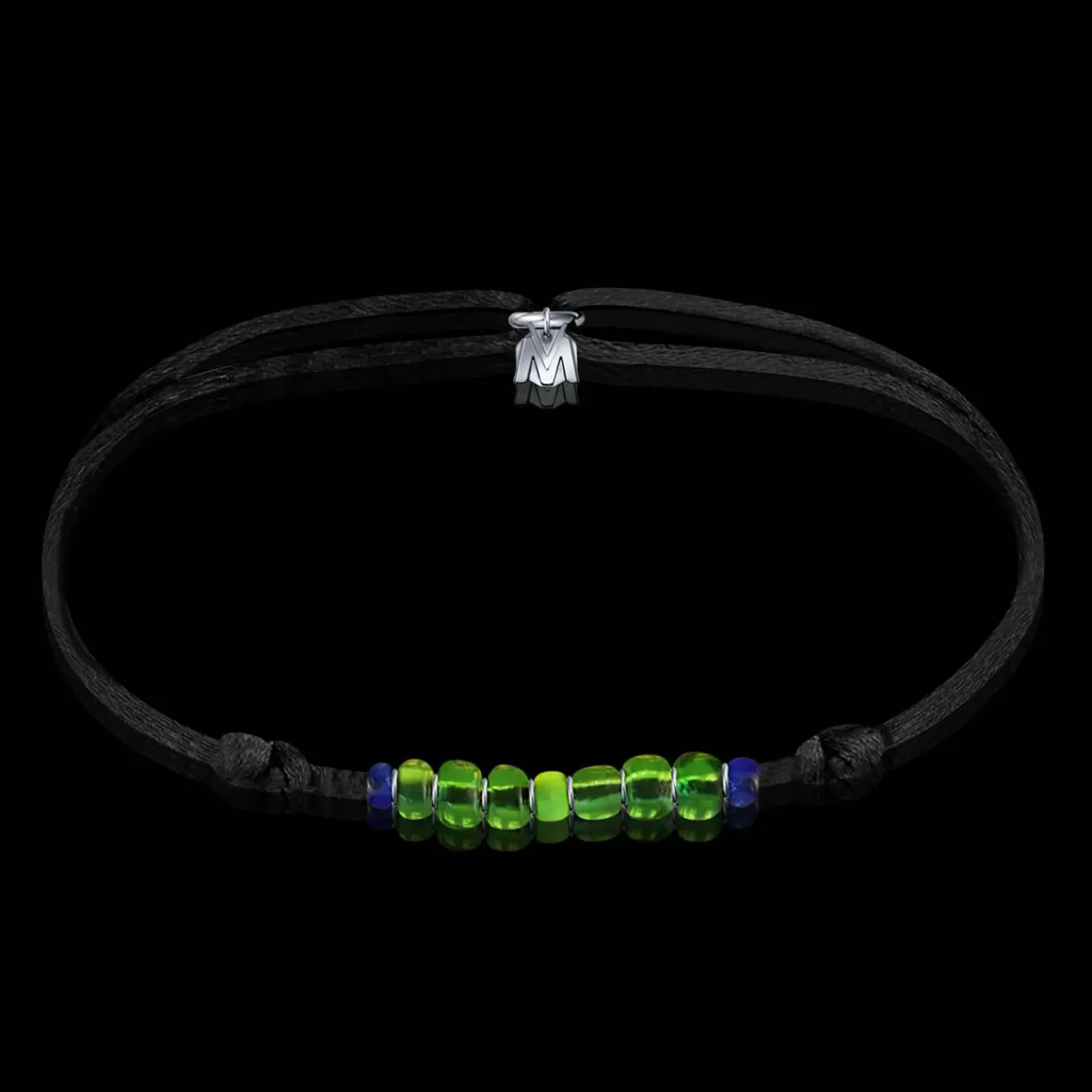 Bracelet Foret Verre De Murano Sur Cordon-Michaël Vessière Outlet