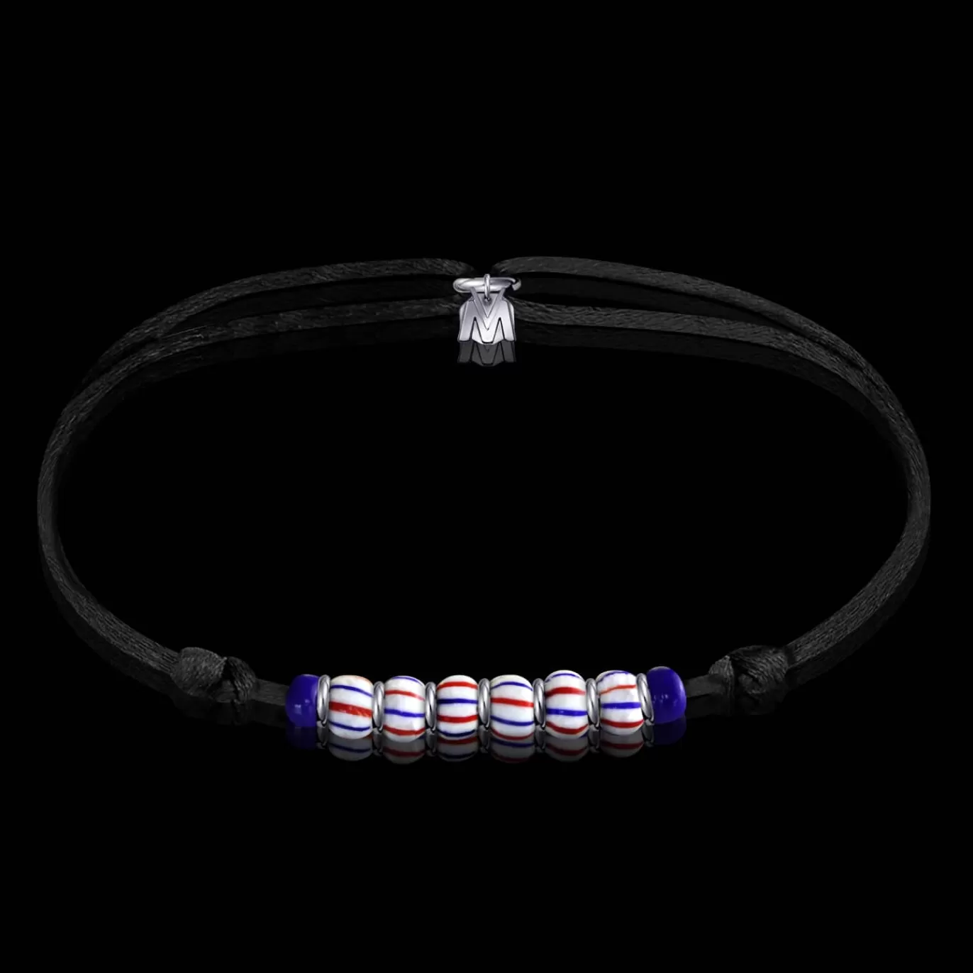 Bracelet Frenchie Verre De Murano Sur Cordon-Michaël Vessière Cheap