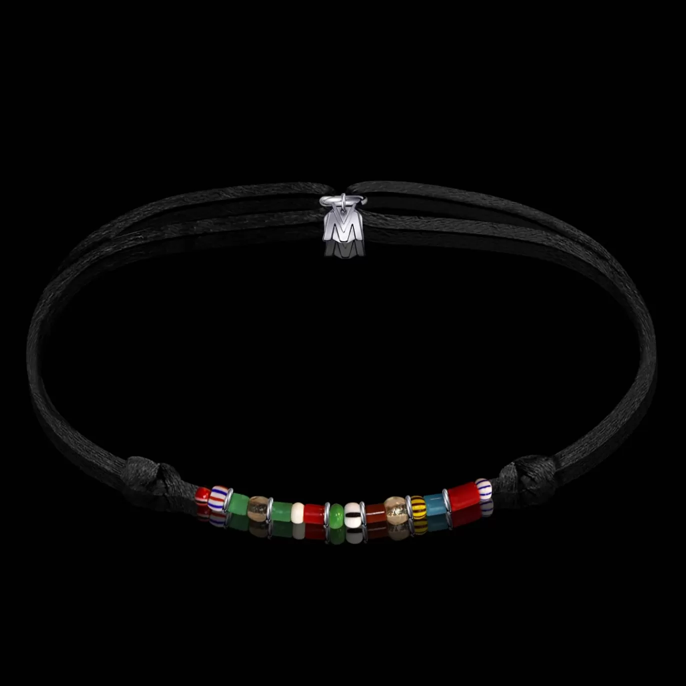 Bracelet "Le Seul, L'Unique" Verre De Murano Sur Cordon-Michaël Vessière Sale