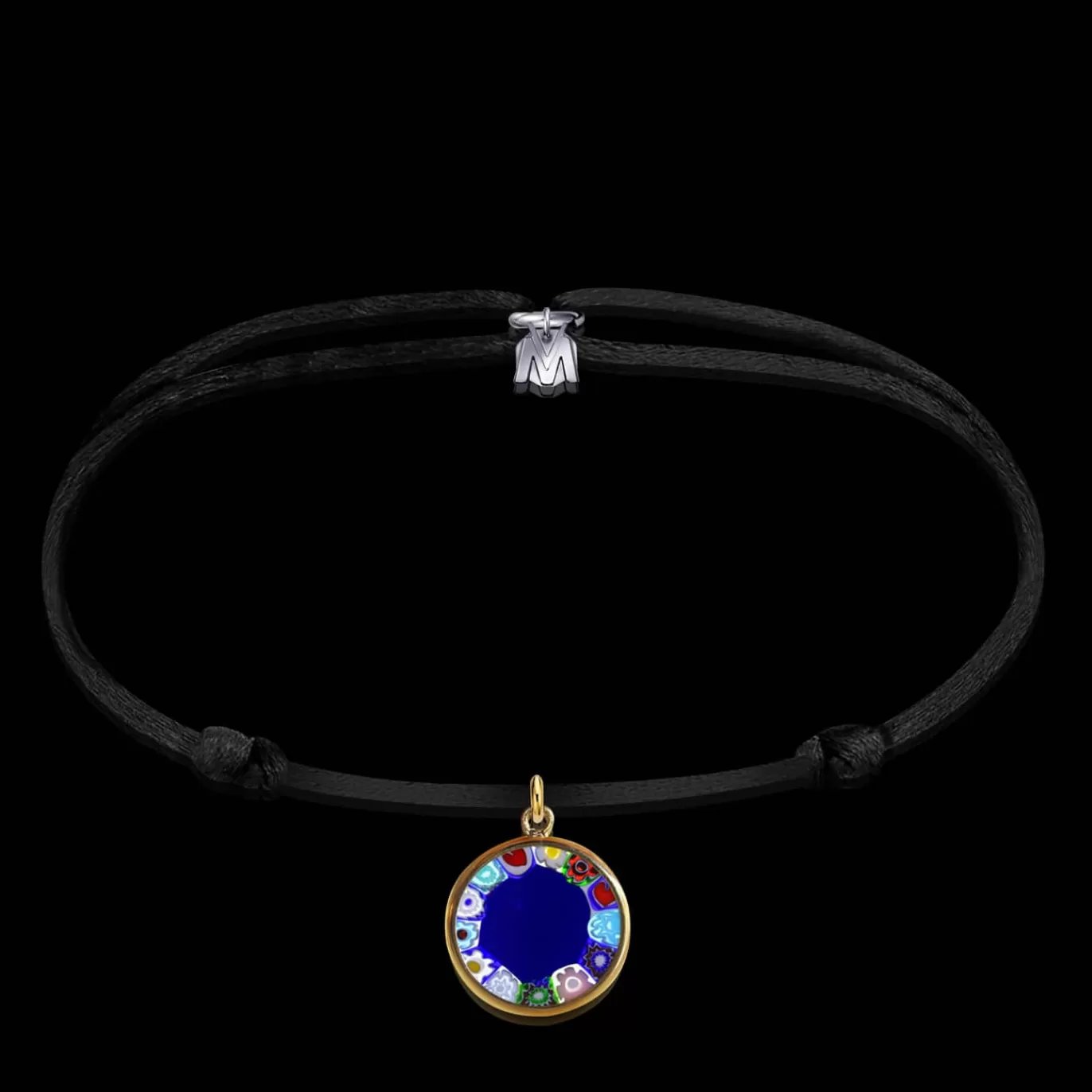 Bracelet Medaillon L'Original De Murano Sur Cordon-Michaël Vessière Fashion
