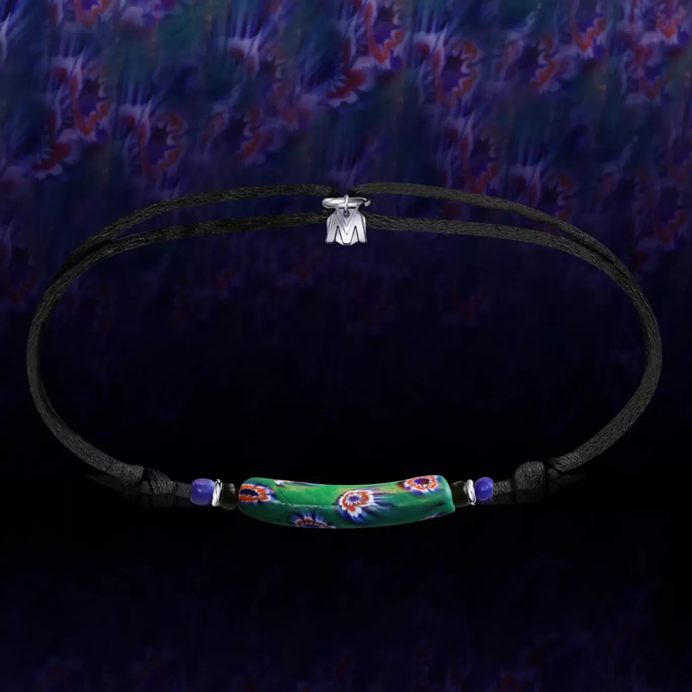 Bracelet Millefiori - Le Tribal (7 Ex) Sur Cordon-Michaël Vessière Fashion