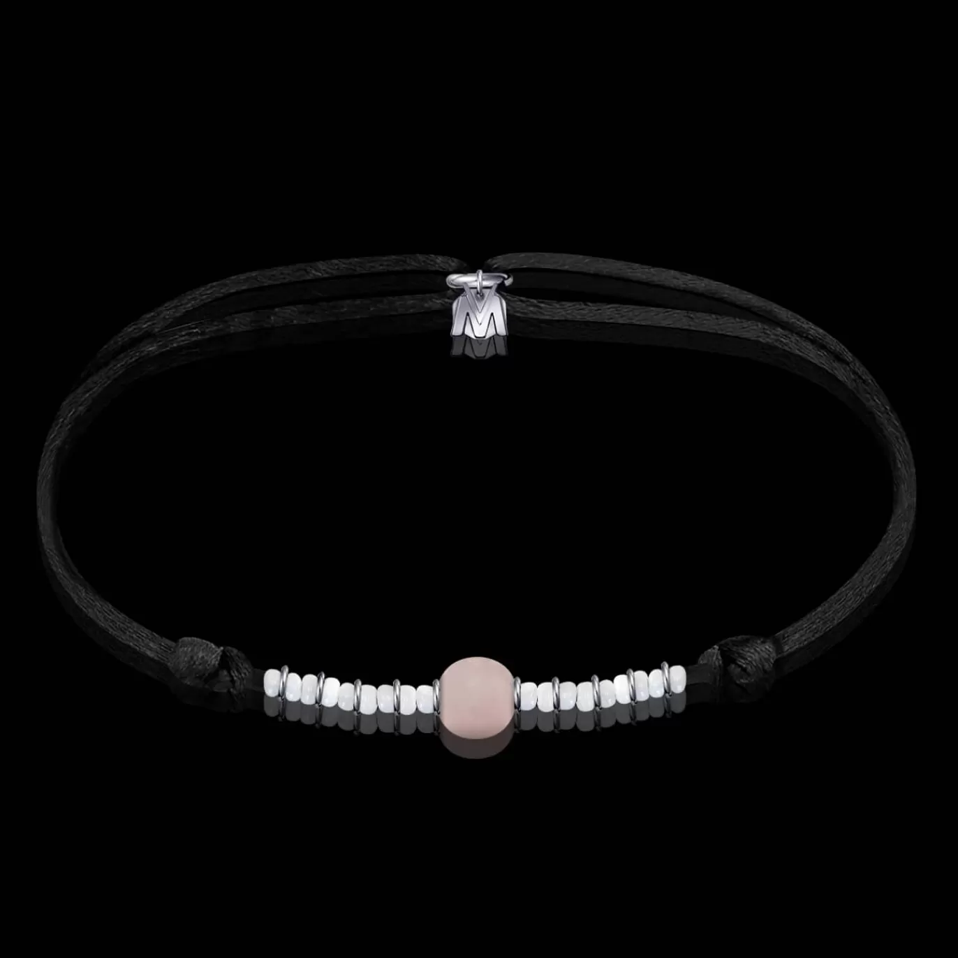 Bracelet Pierre Quartz Rose Immacule Sur Cordon-Michaël Vessière Online