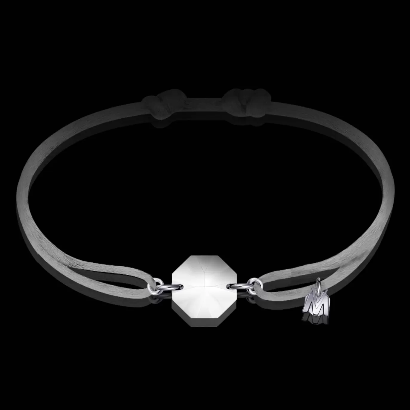 Bracelet Porte-Bonheur Pierre Clair Cordon Argent-Michaël Vessière Outlet