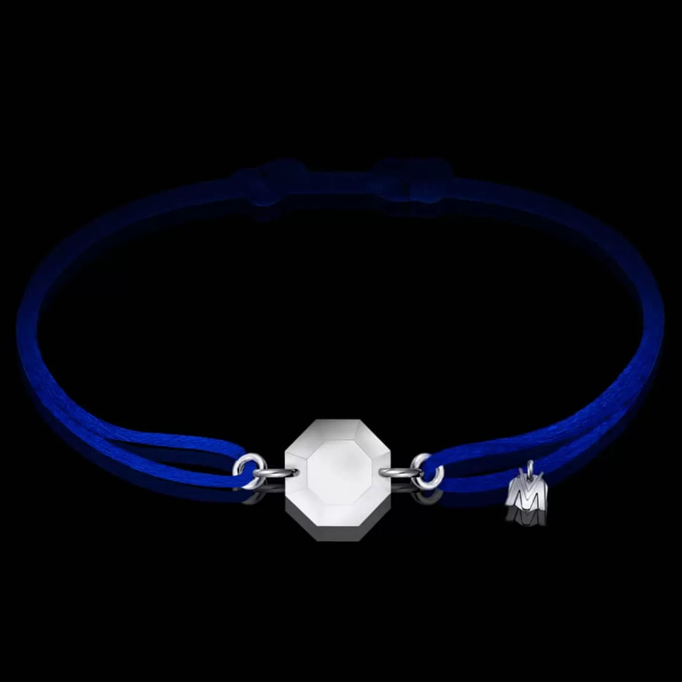 Bracelet Porte-Bonheur Pierre Clair Cordon Bleu Electrique-Michaël Vessière Discount