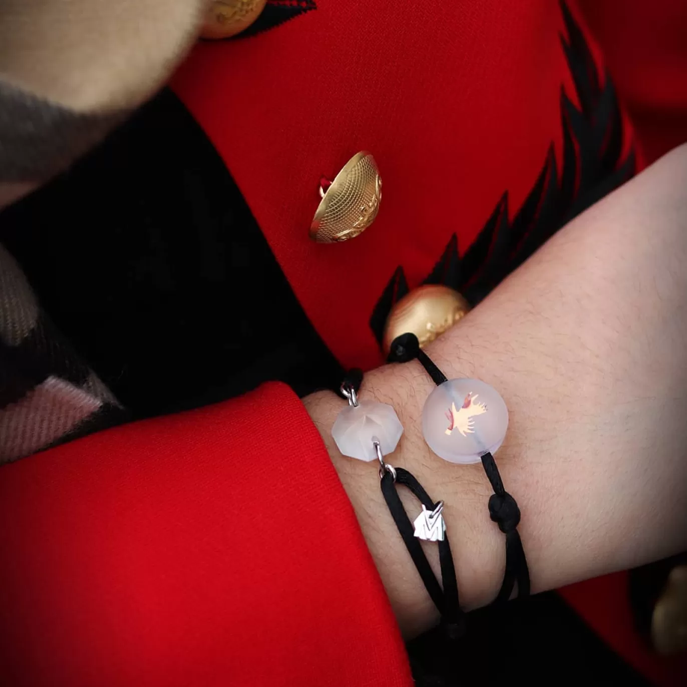 Bracelet Porte-Bonheur Pierre Clair Cordon Noir-Michaël Vessière Hot