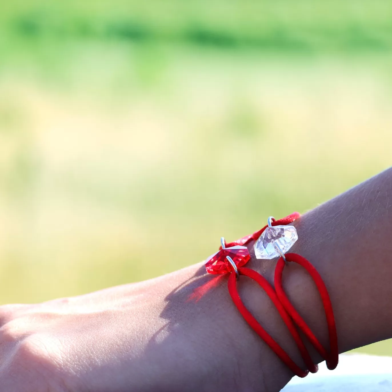 Bracelet Porte-Bonheur Pierre Rouge - Cordon Rouge-Michaël Vessière Online