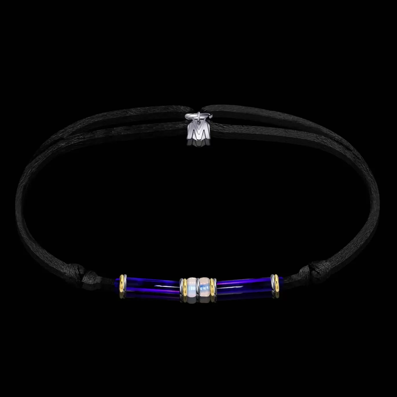 Bracelet Ramses Ii Verre De Murano Sur Cordon-Michaël Vessière Cheap