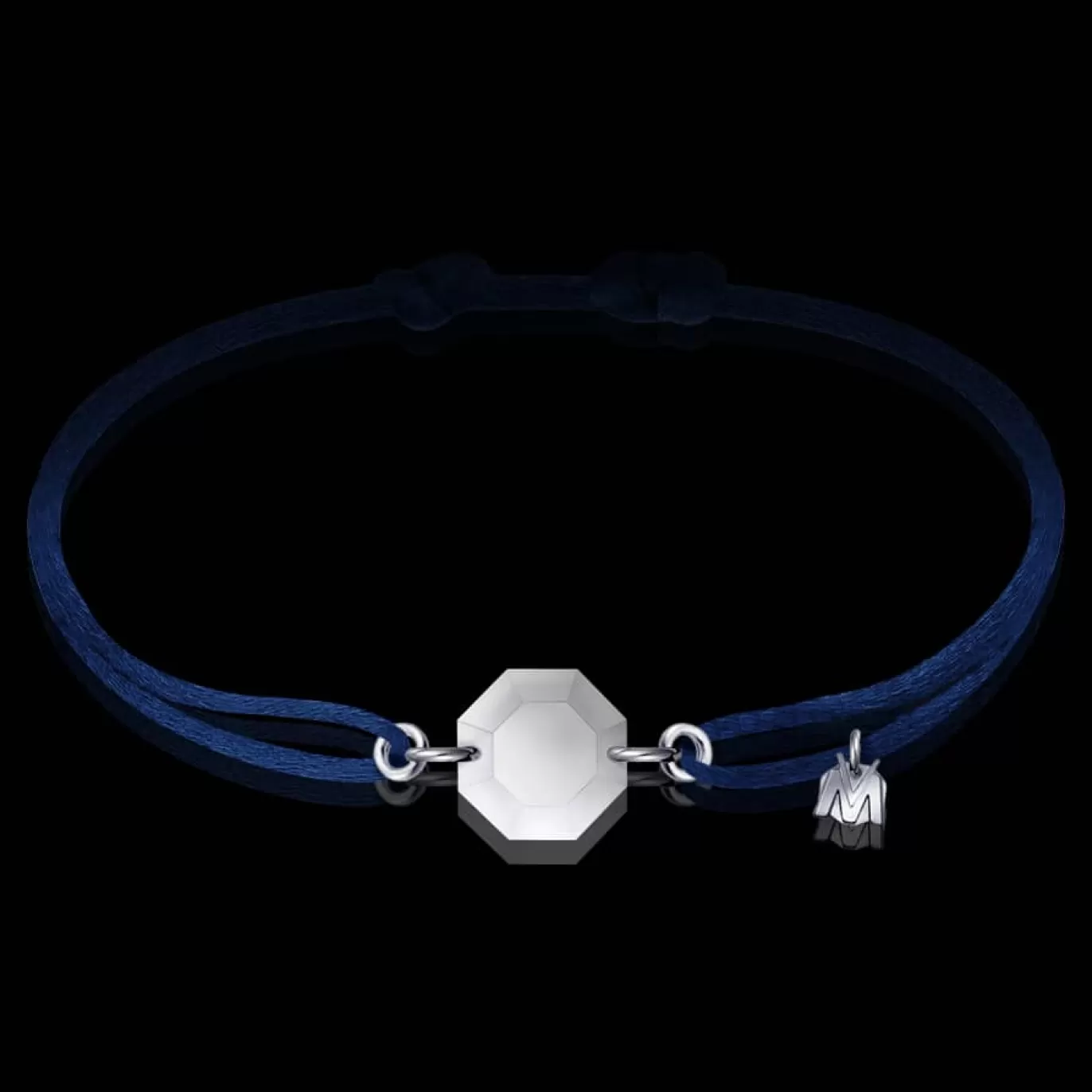 Bracelet Rock Porte-Bonheur Pierre Claire Sur Cordon-Michaël Vessière Shop
