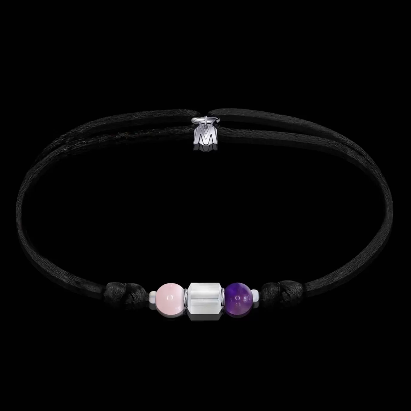 Bracelet Serenite Quartz Rose + Amethyste-Michaël Vessière Online