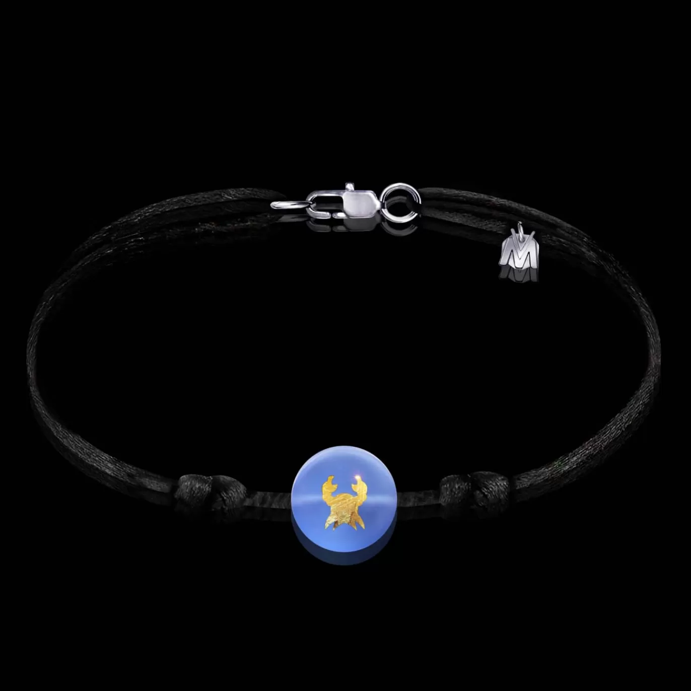 Bracelet Signe Astrologique Cancer Sur Cordon-Michaël Vessière Shop