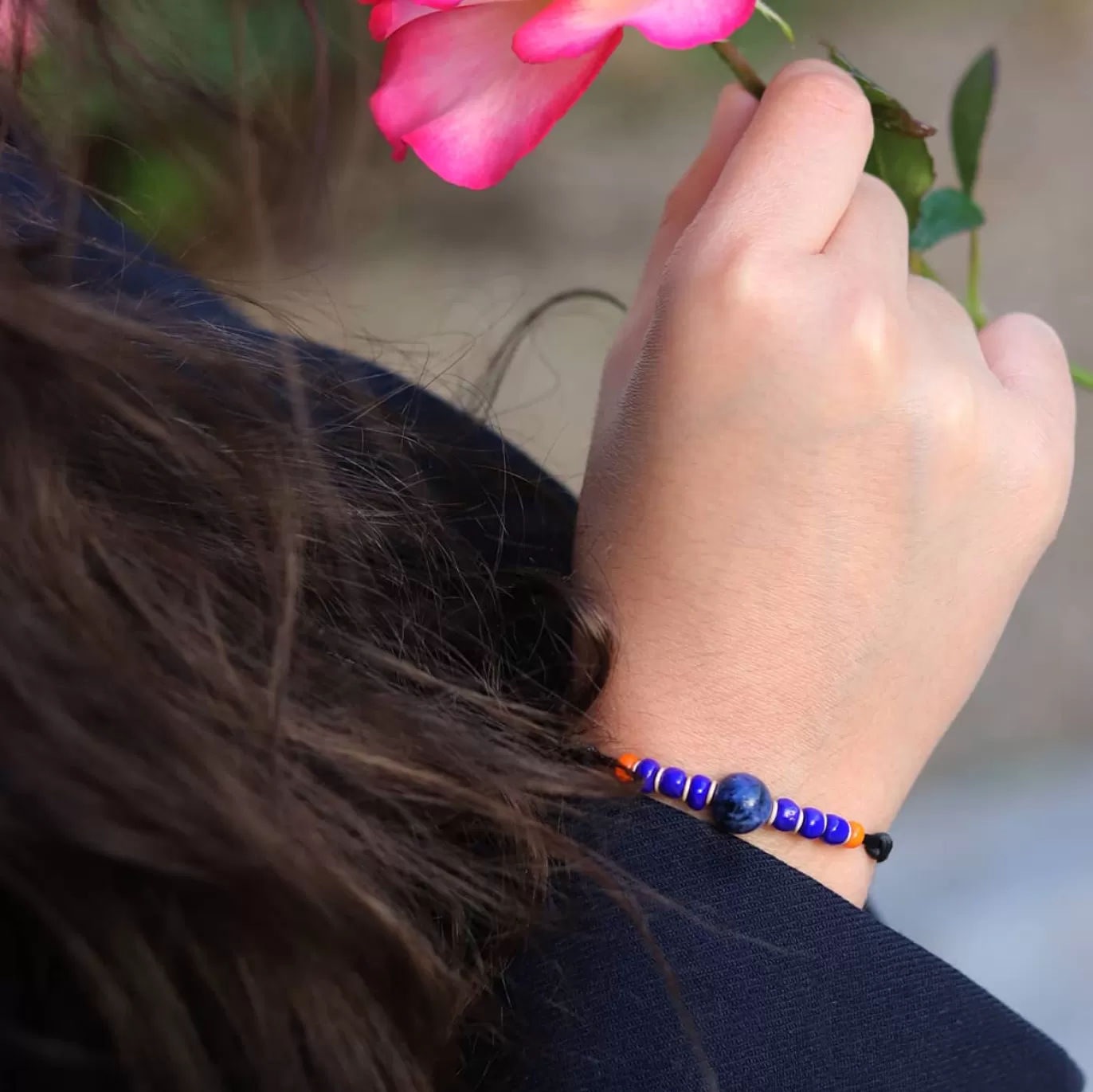 Bracelet Sodalite + Verre De Murano-Michaël Vessière Online