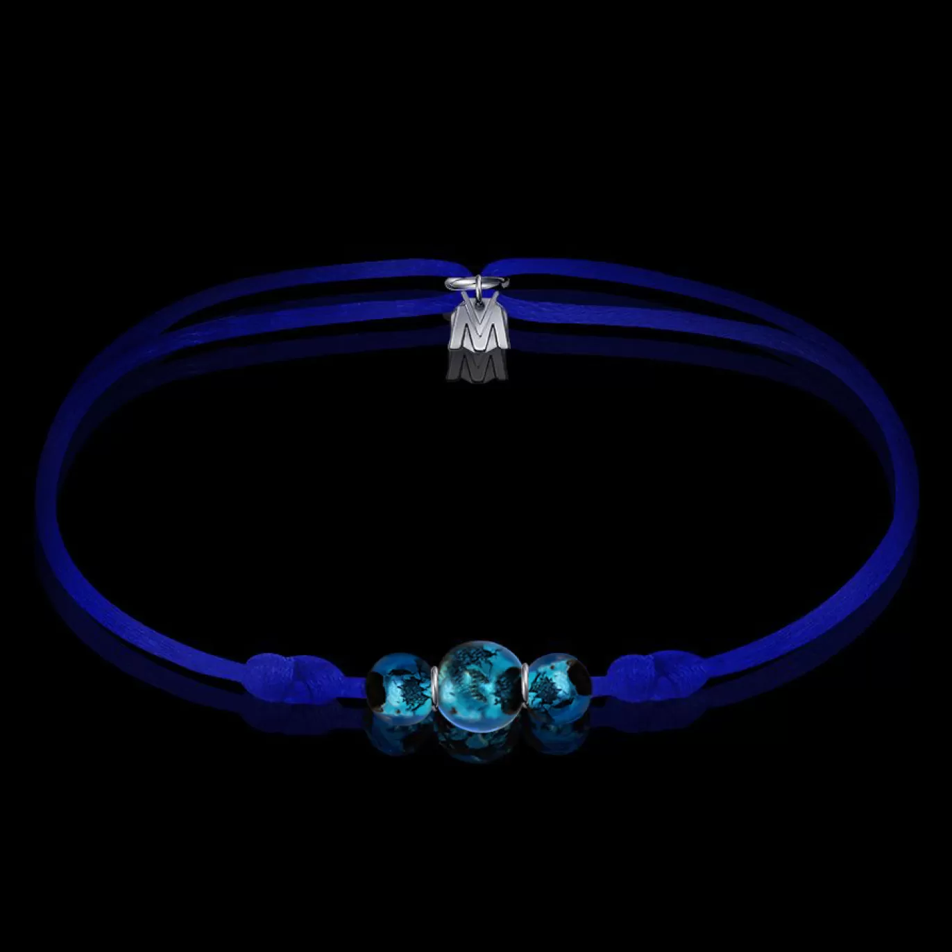 Bracelet Tresor D'Argent - Bleu Electrique-Michaël Vessière Outlet