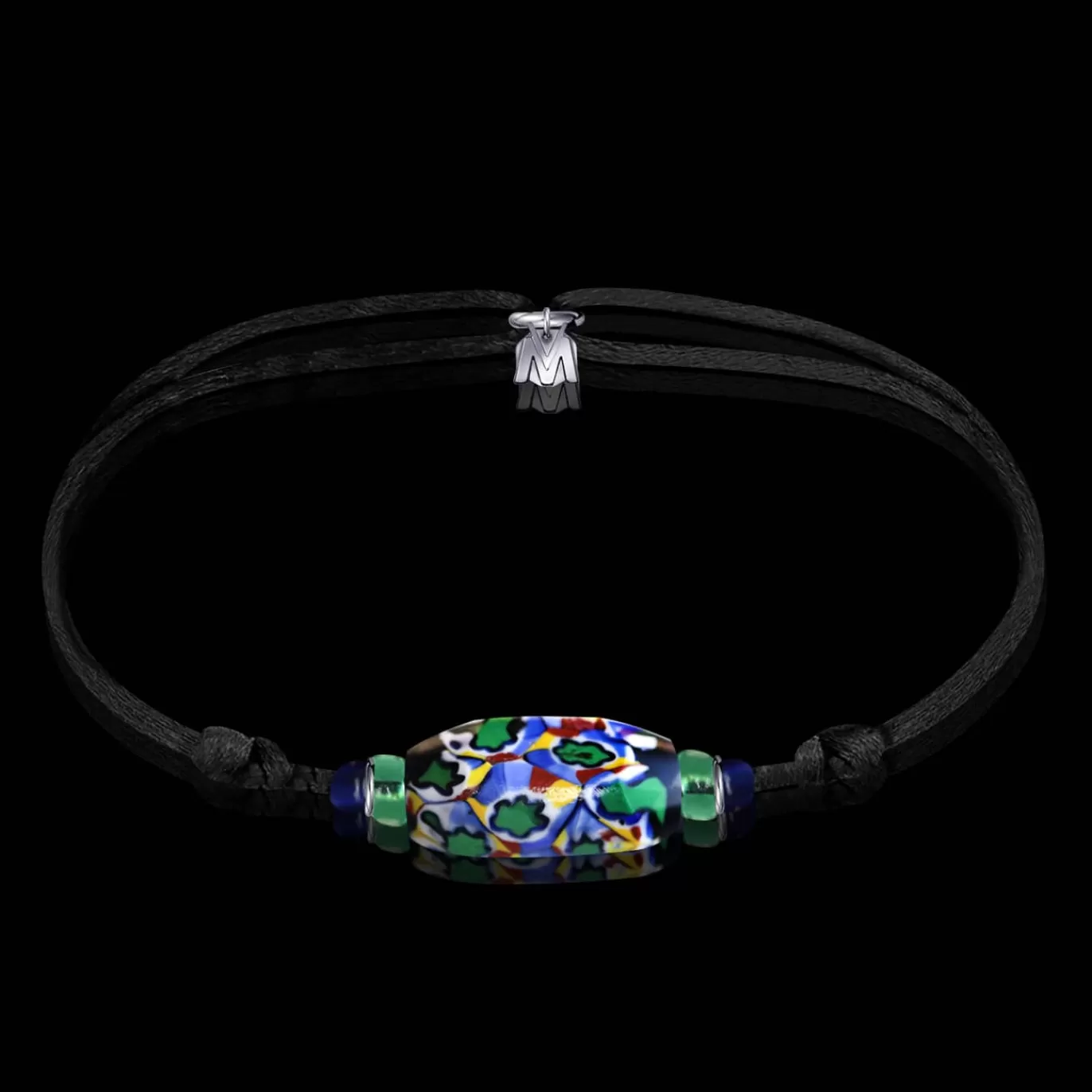 Bracelet Venise Verre De Murano Sur Cordon - 1 Ex-Michaël Vessière Best Sale