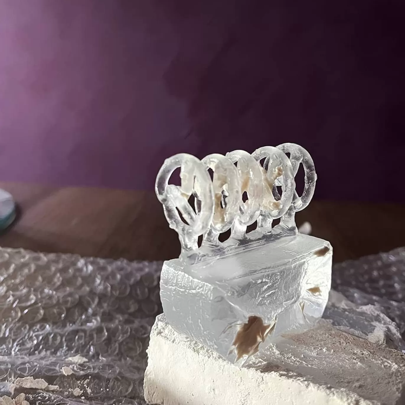 Collier Bretzel Incolore Pate De Cristal-Michaël Vessière Cheap